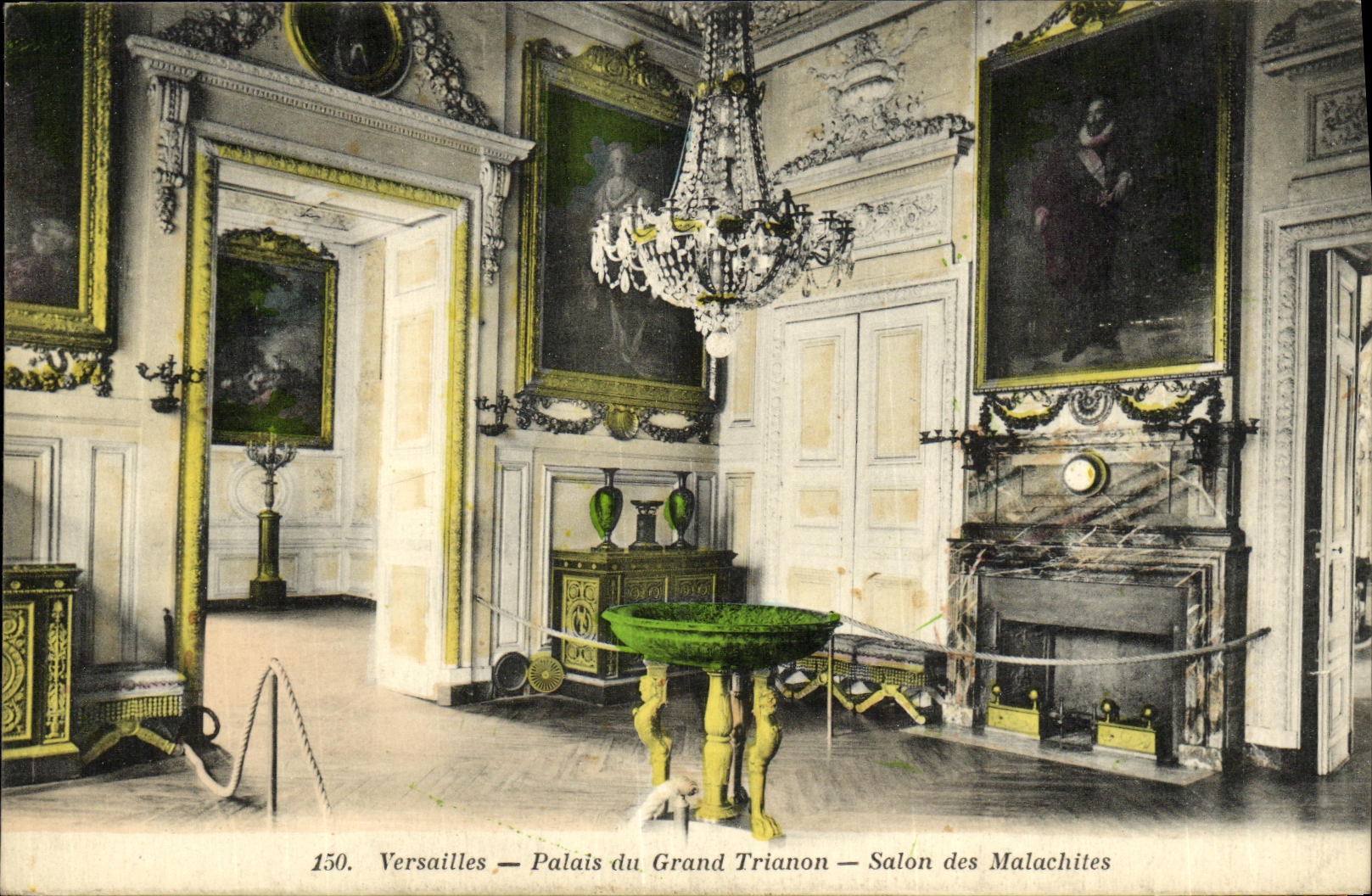CPA Varsailes Palais du Grand Trianon Salon des Malachites