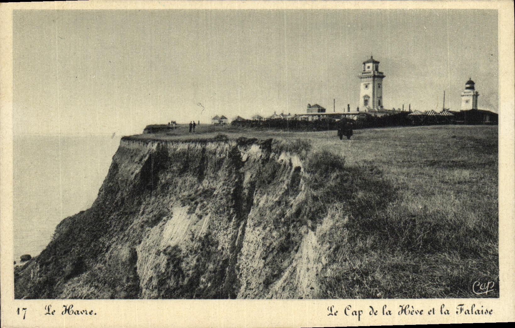 VINTAGE POSTCARD Le Havre the Cape Of Heve and the cliff