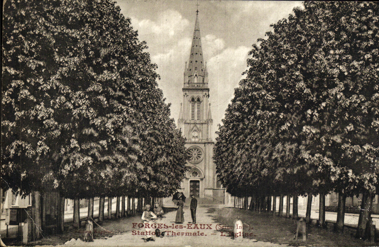VINTAGE POSTCARD Forging mills Water Thermal spa
