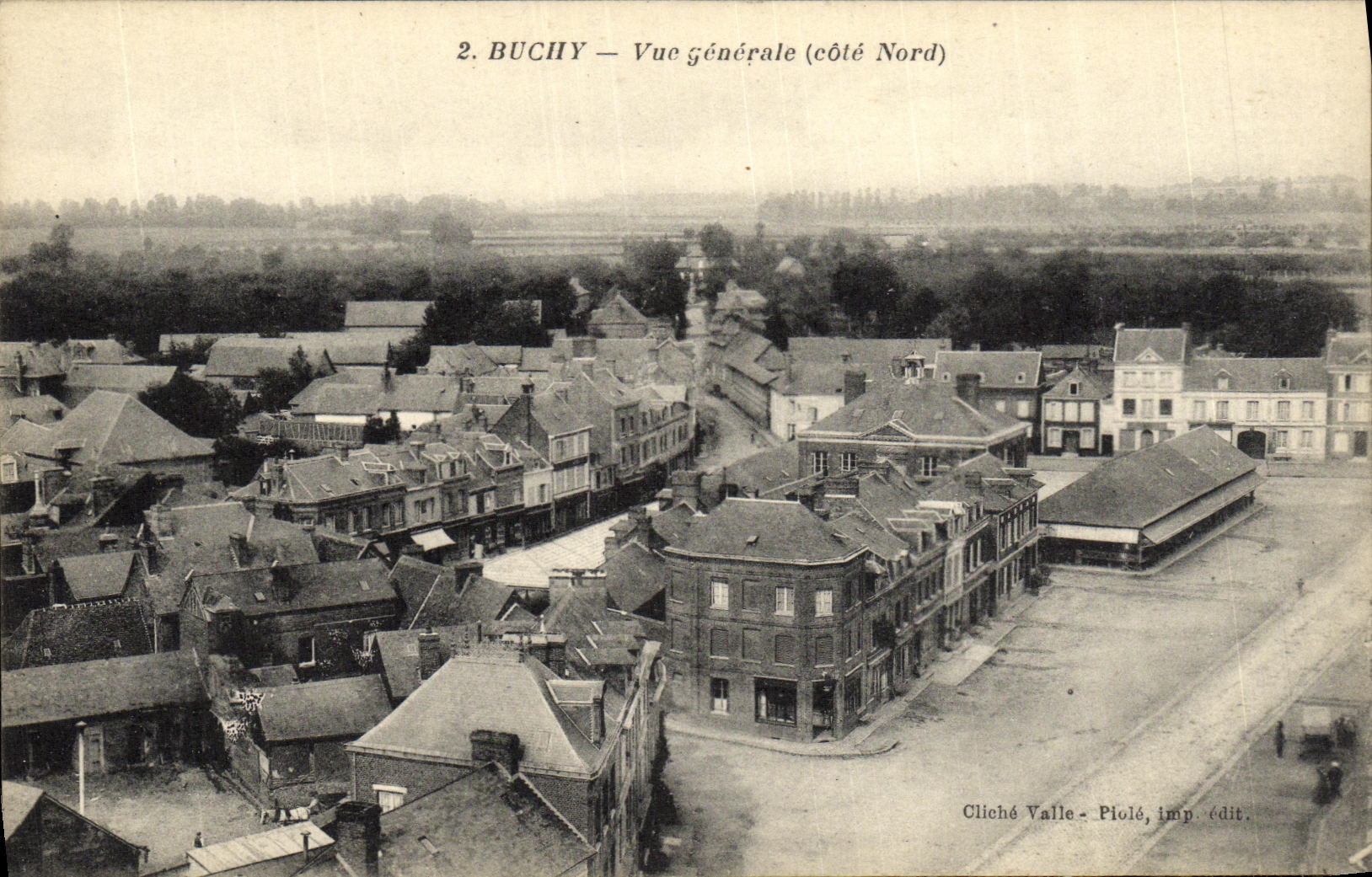 VINTAGE POSTCARD Buchy View