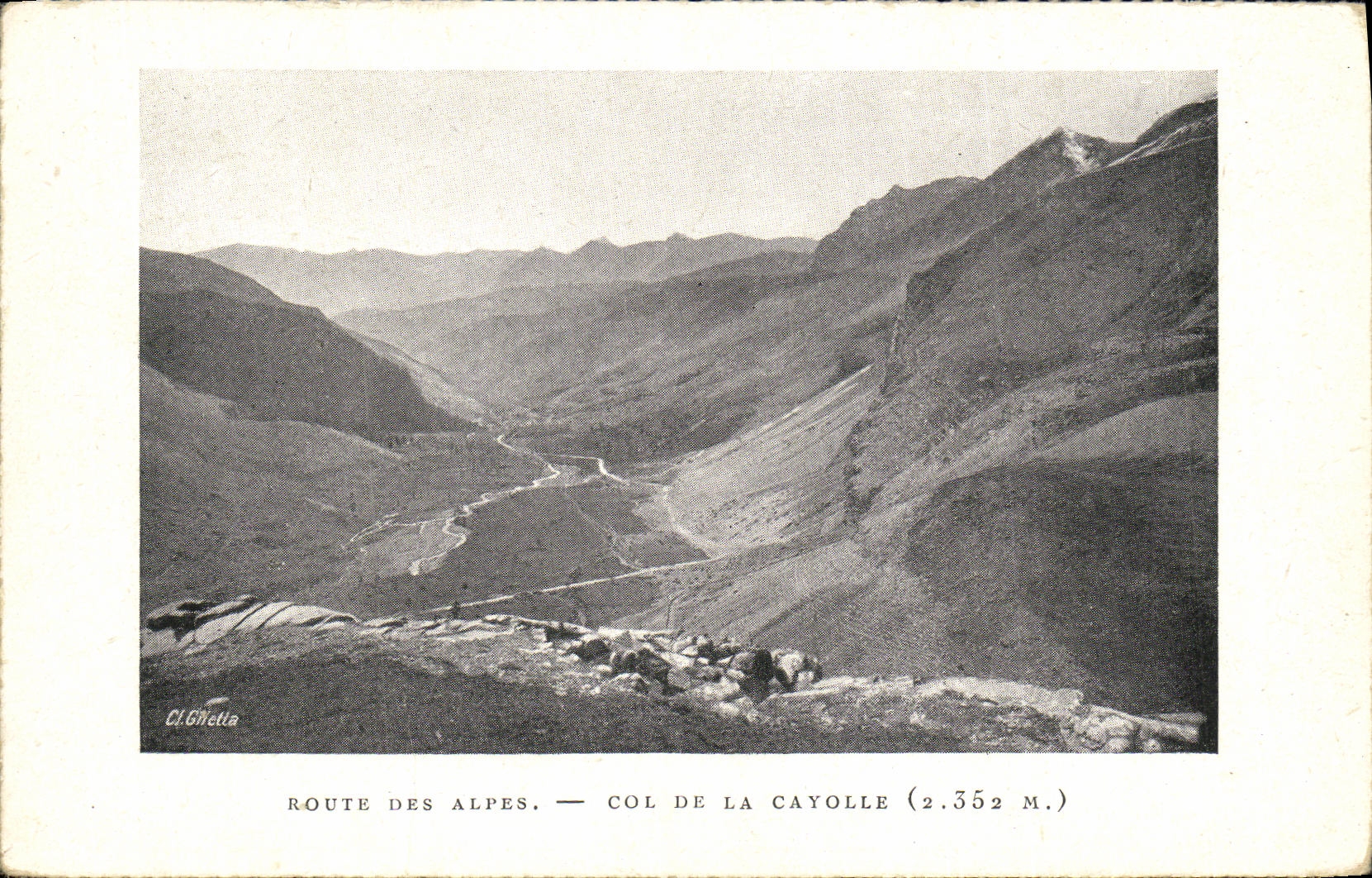 VINTAGE POSTCARD Road Of the Alps Collar Of Cayolle