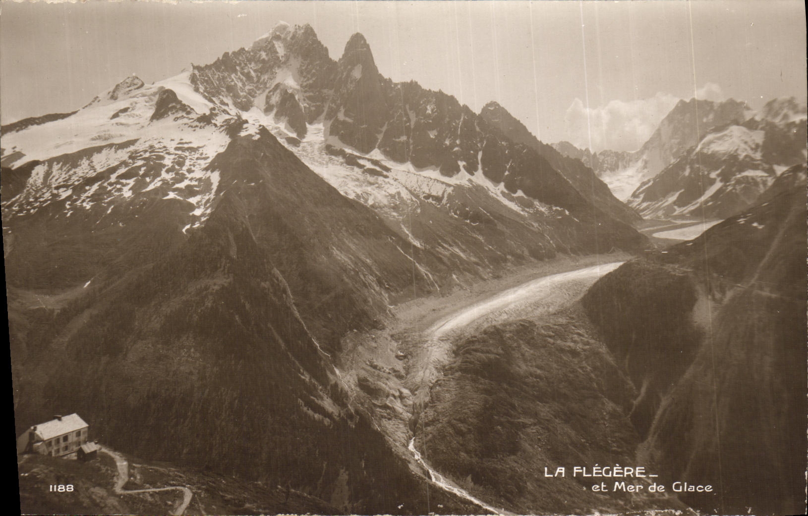 VINTAGE POSTCARD Flegere And Mer Of Ice