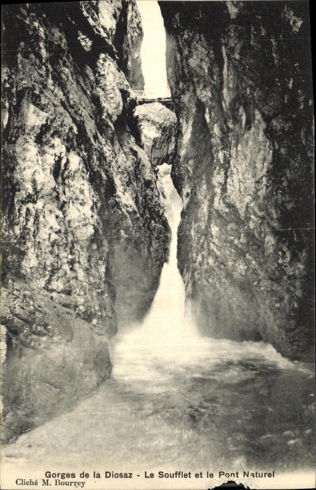 VINTAGE POSTCARD Falls Of Diosaz Bellows And the Natural Bridge