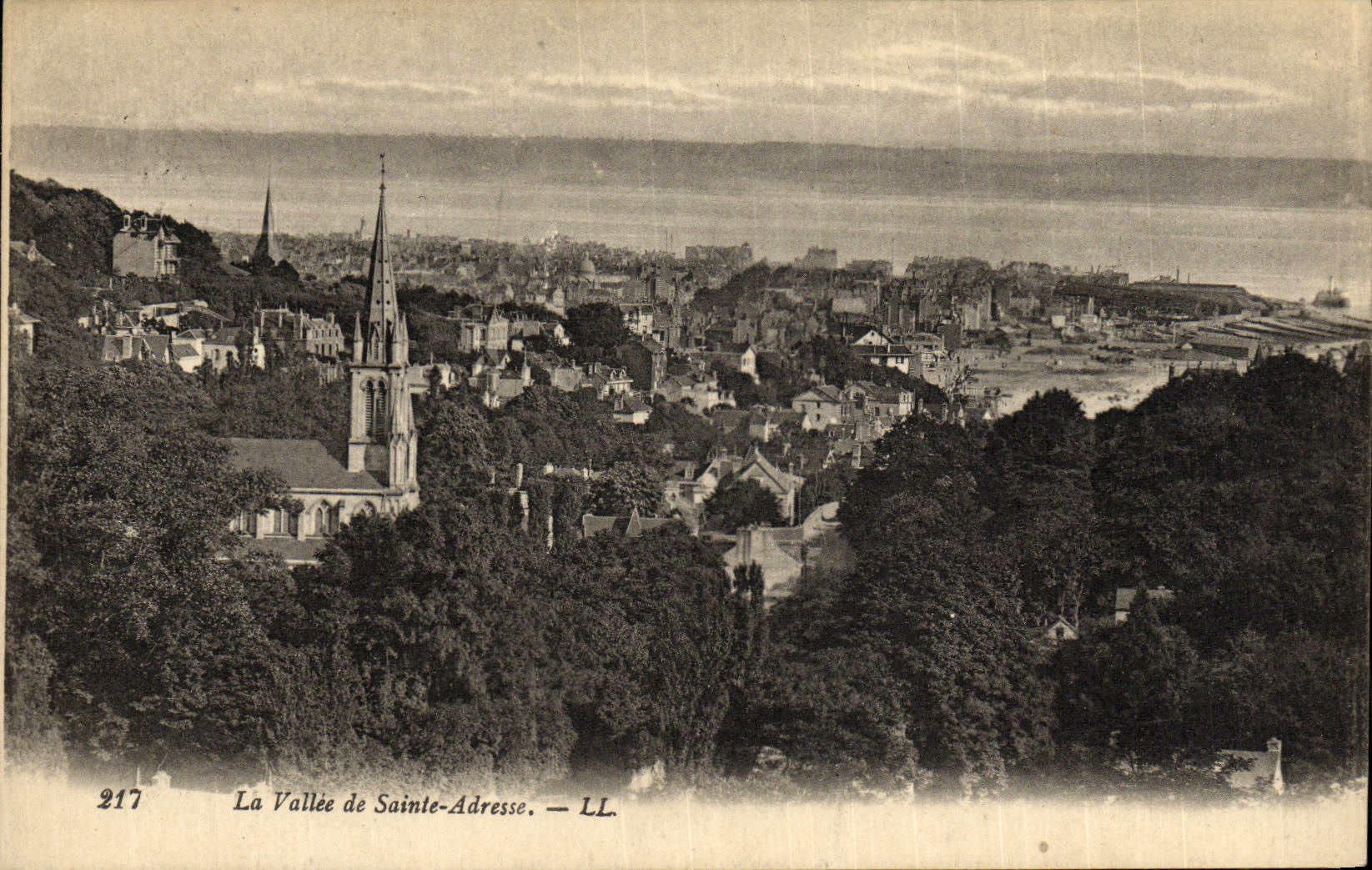 VINTAGE POSTCARD Sainte Address the Valley of Saint Addresses