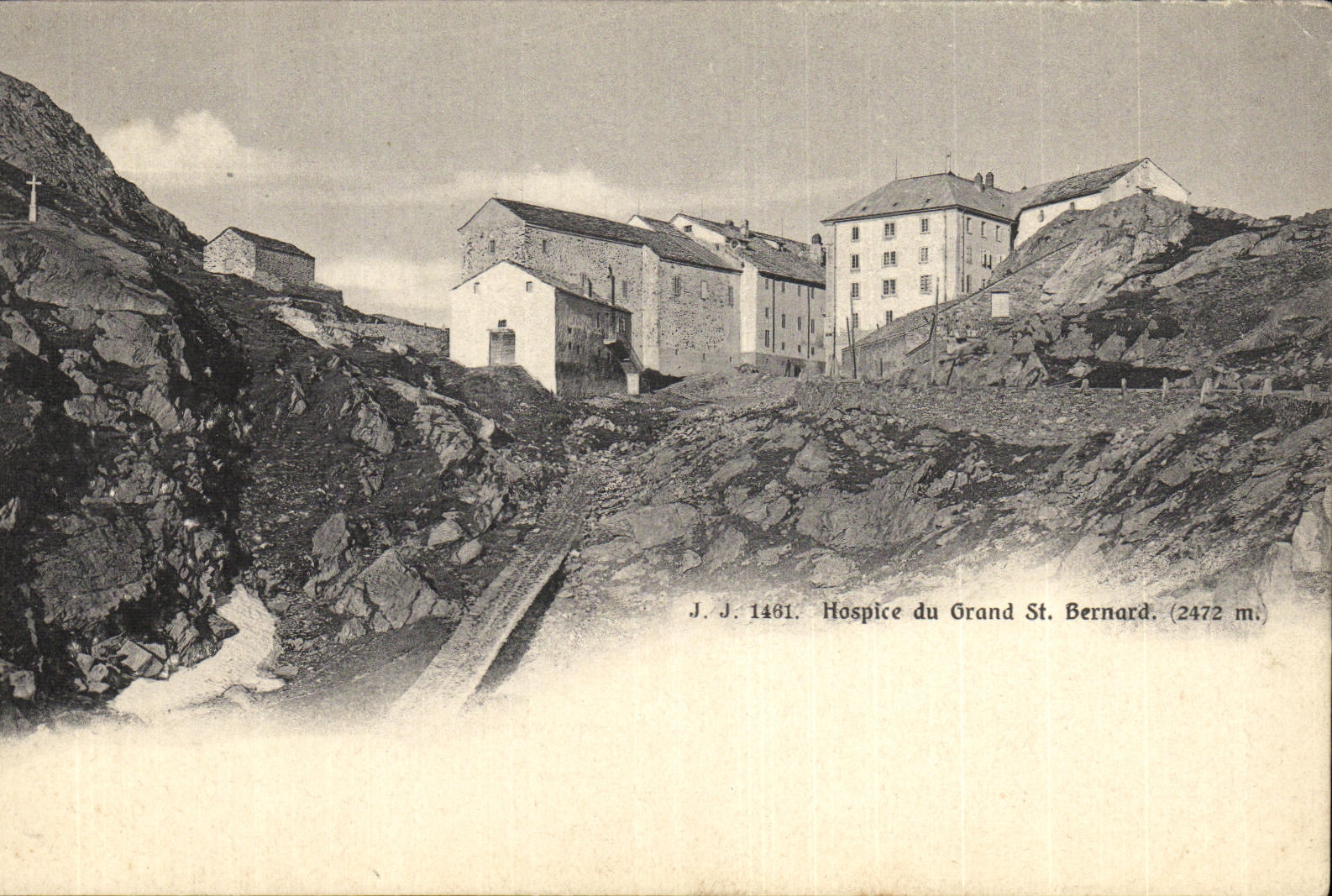 VINTAGE POSTCARD Old people s home of Large St Bernard