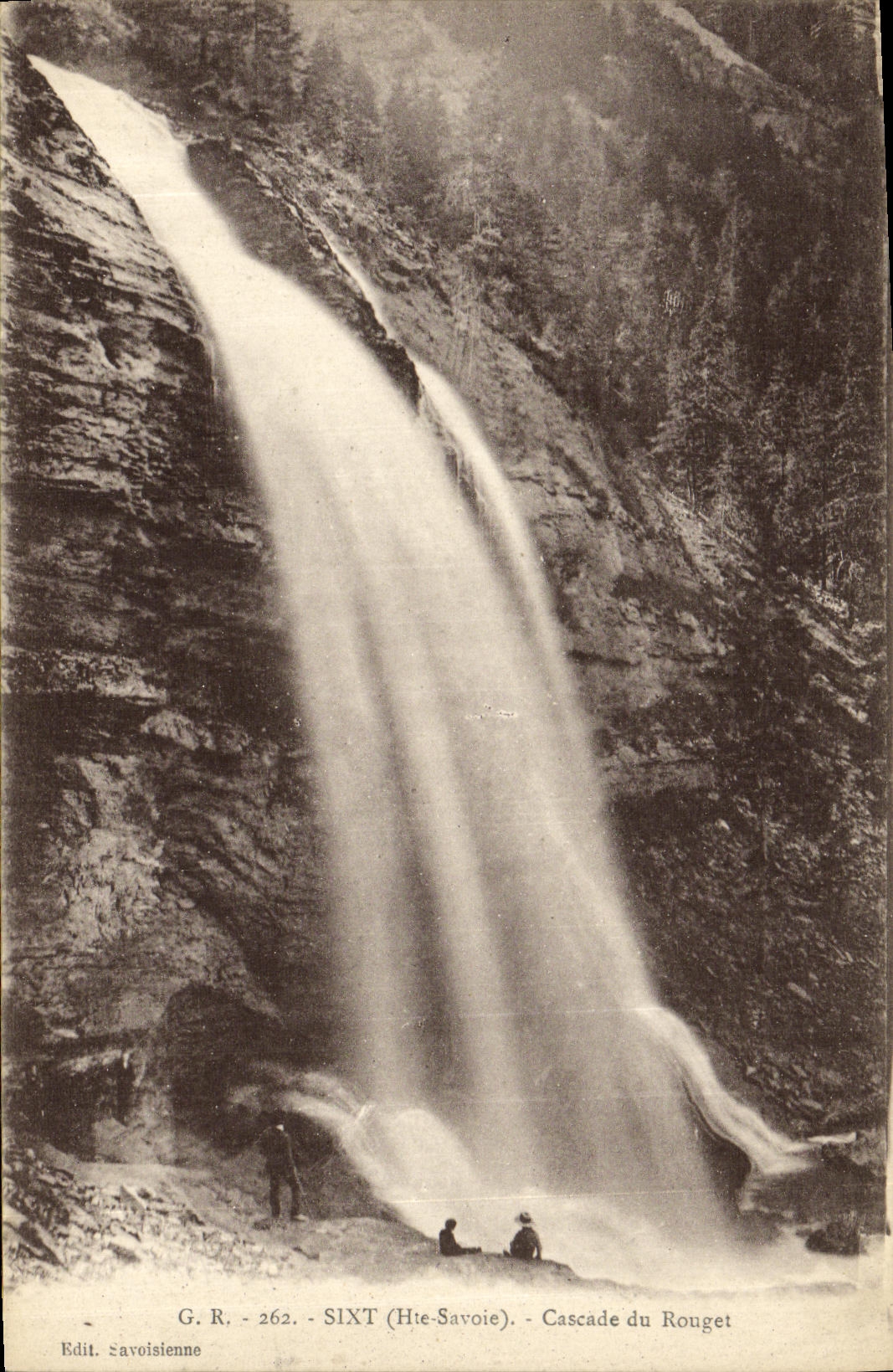 VINTAGE POSTCARD Sixt Cascades of the Mullet