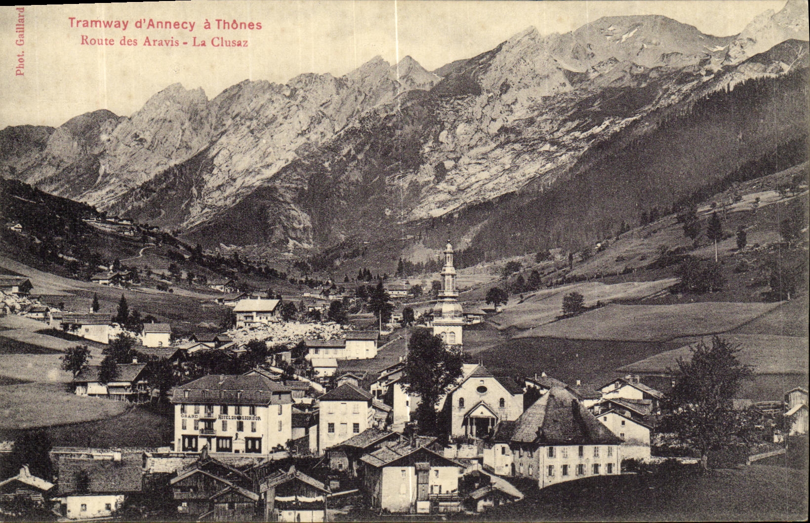 CPA Tramway d Annecy a Thones Route des Aravis La Clusaz