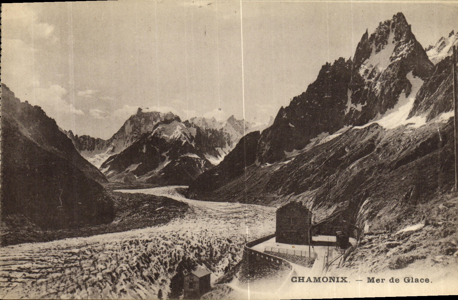 VINTAGE POSTCARD Chamonix Sea of Ice