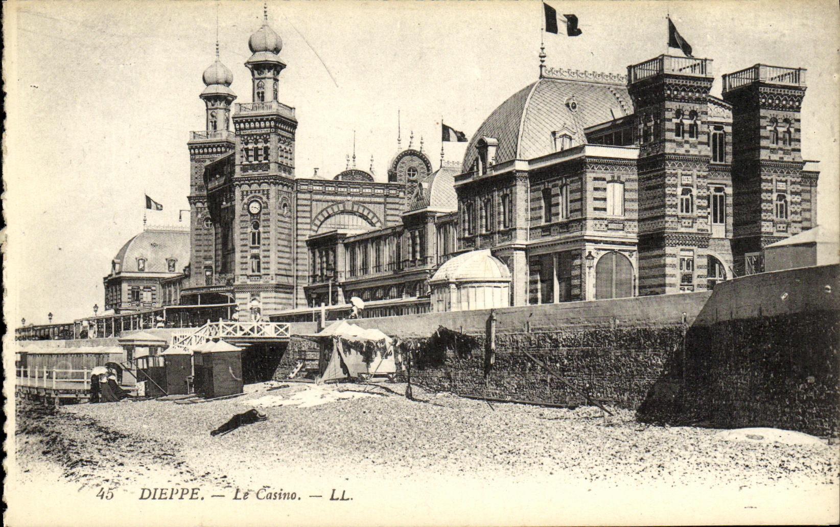 POSTAL Dieppe de la VENDIMIA el casino