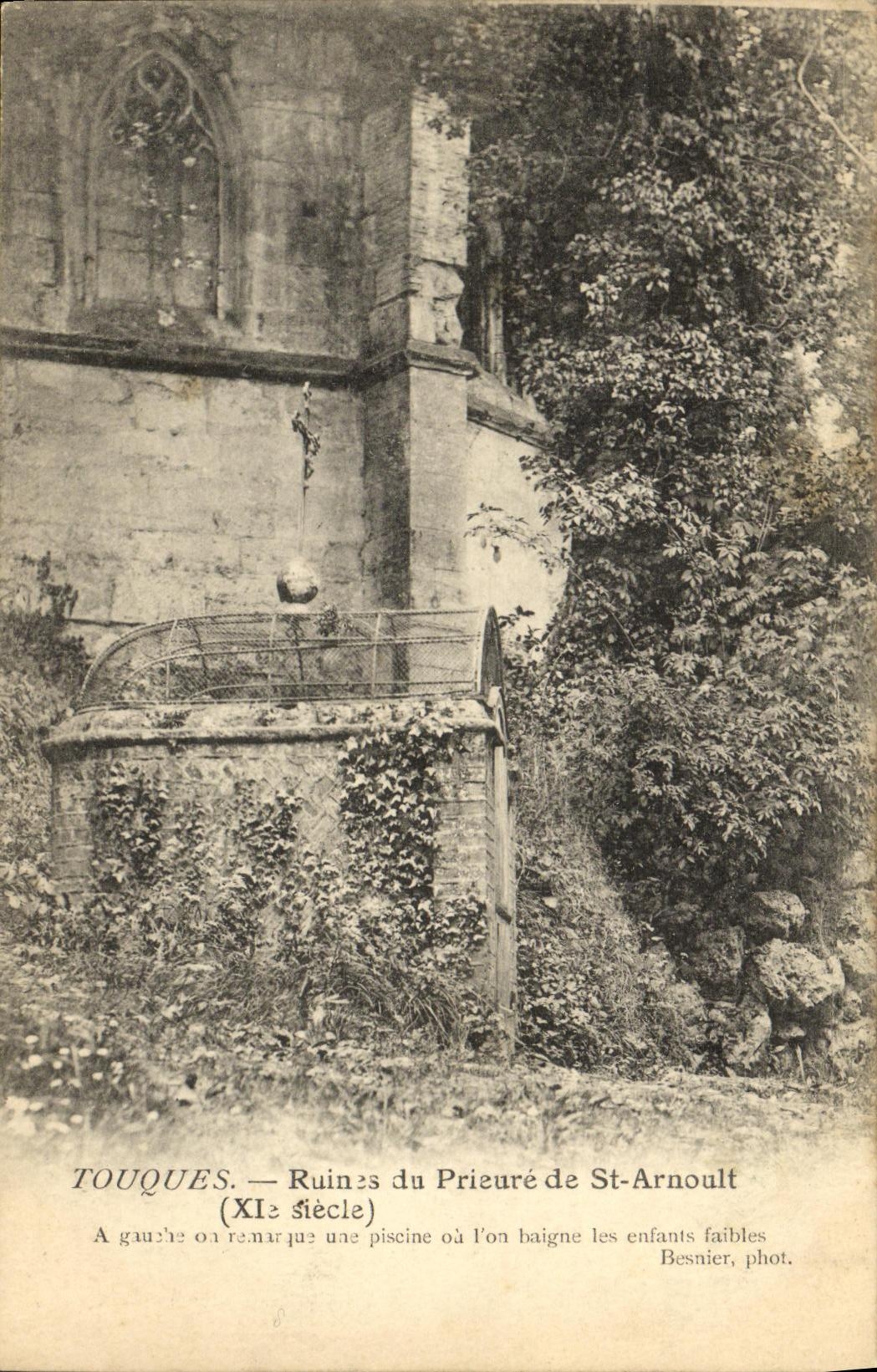 VINTAGE POSTCARD Drums Ruins of the prioress of St Arnoult