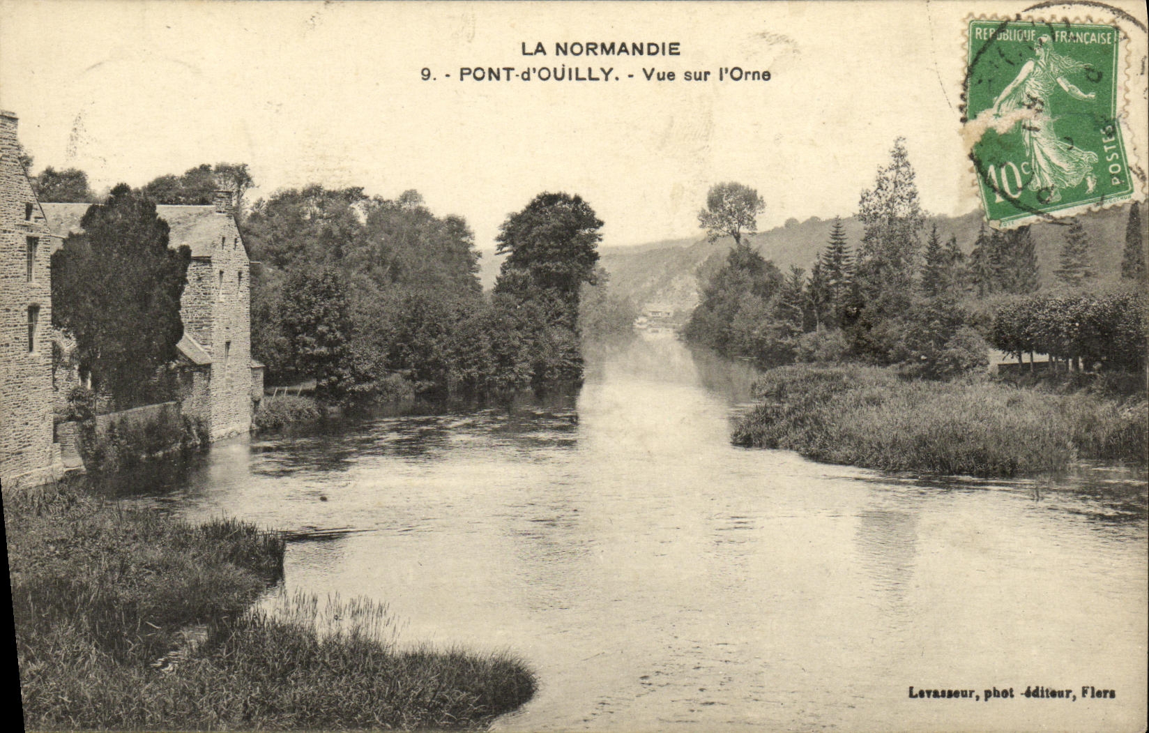 La POSTAL Pont D Ouilly Vue de la VENDIMIA en L adorna