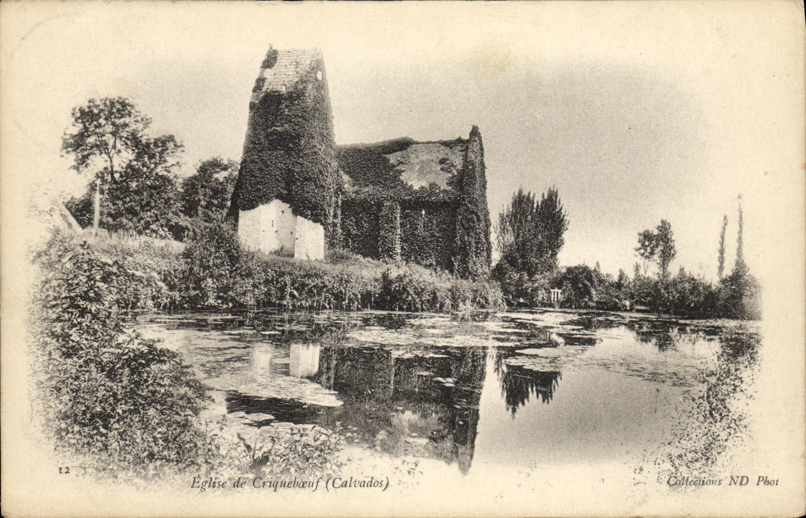 VINTAGE POSTCARD Church of Criqueboeuf