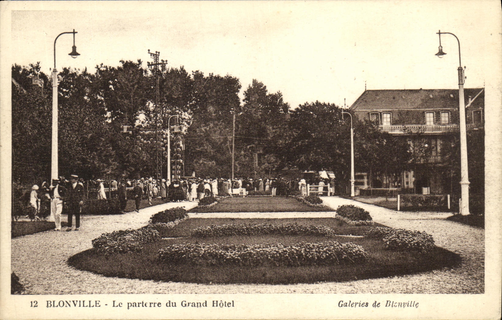 VINTAGE POSTCARD Blonville the Floor of the Large Hotel