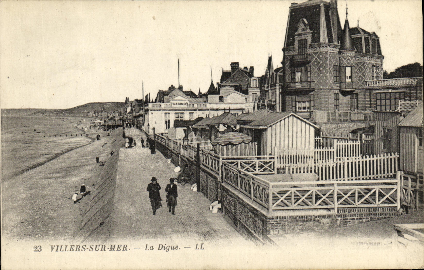 POSTAL Villers de la VENDIMIA en el mar la presa