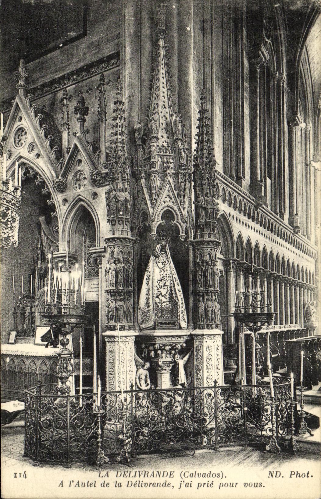 VINTAGE POSTCARD Delivrande Furnace bridge of the delivrande