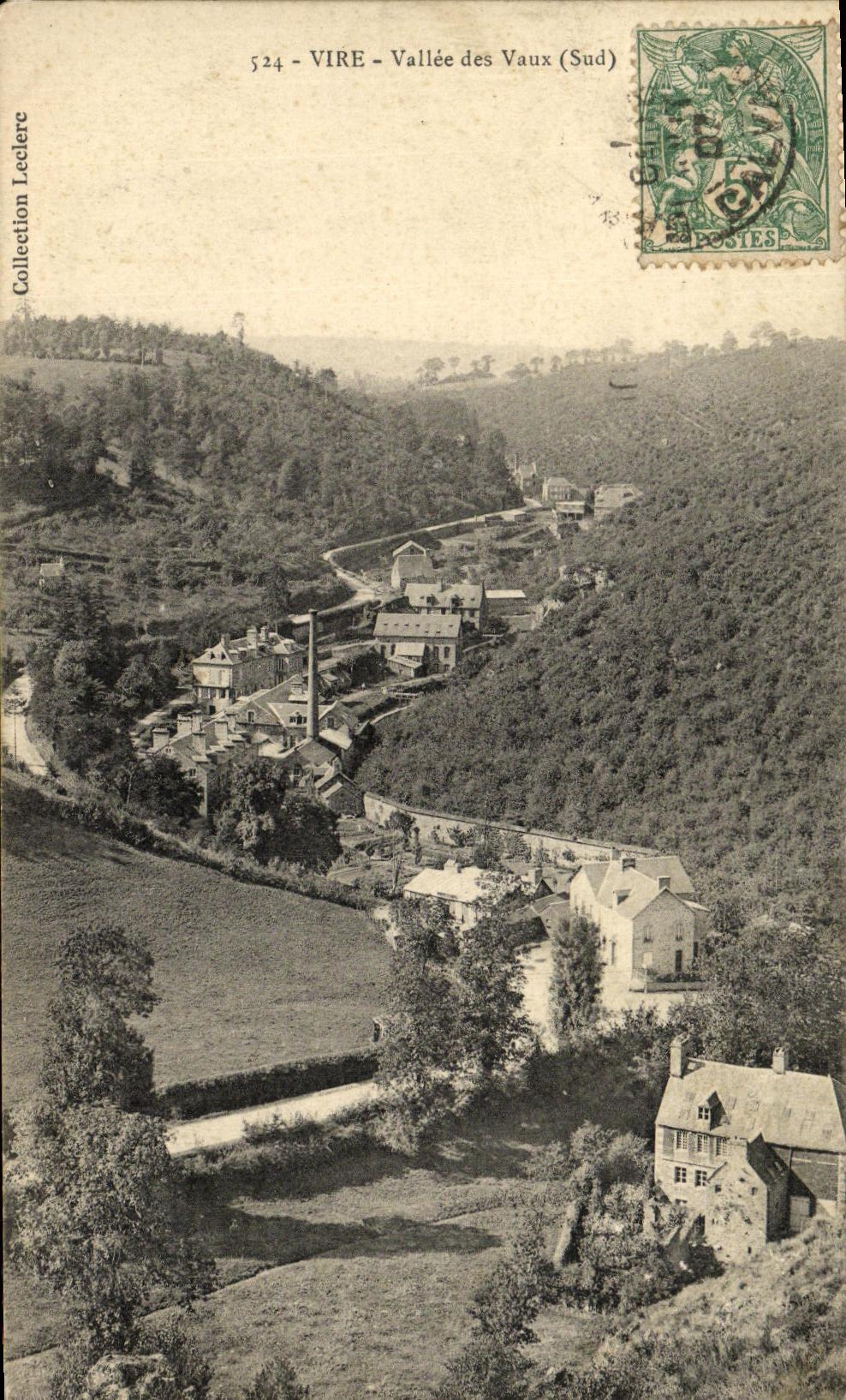 Valle de Vire de la POSTAL de la VENDIMIA de valer
