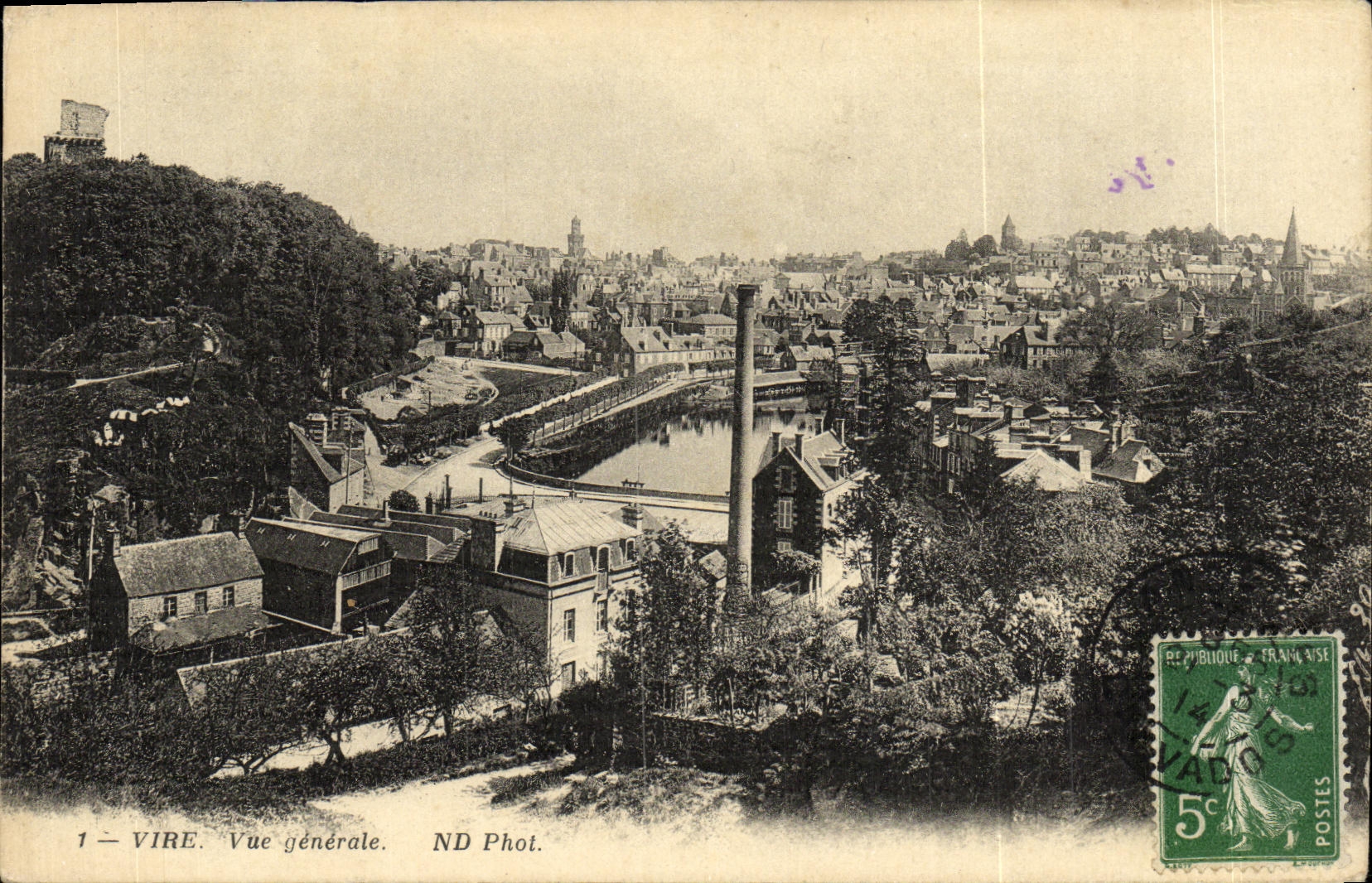 CPA Vire Vue Generale