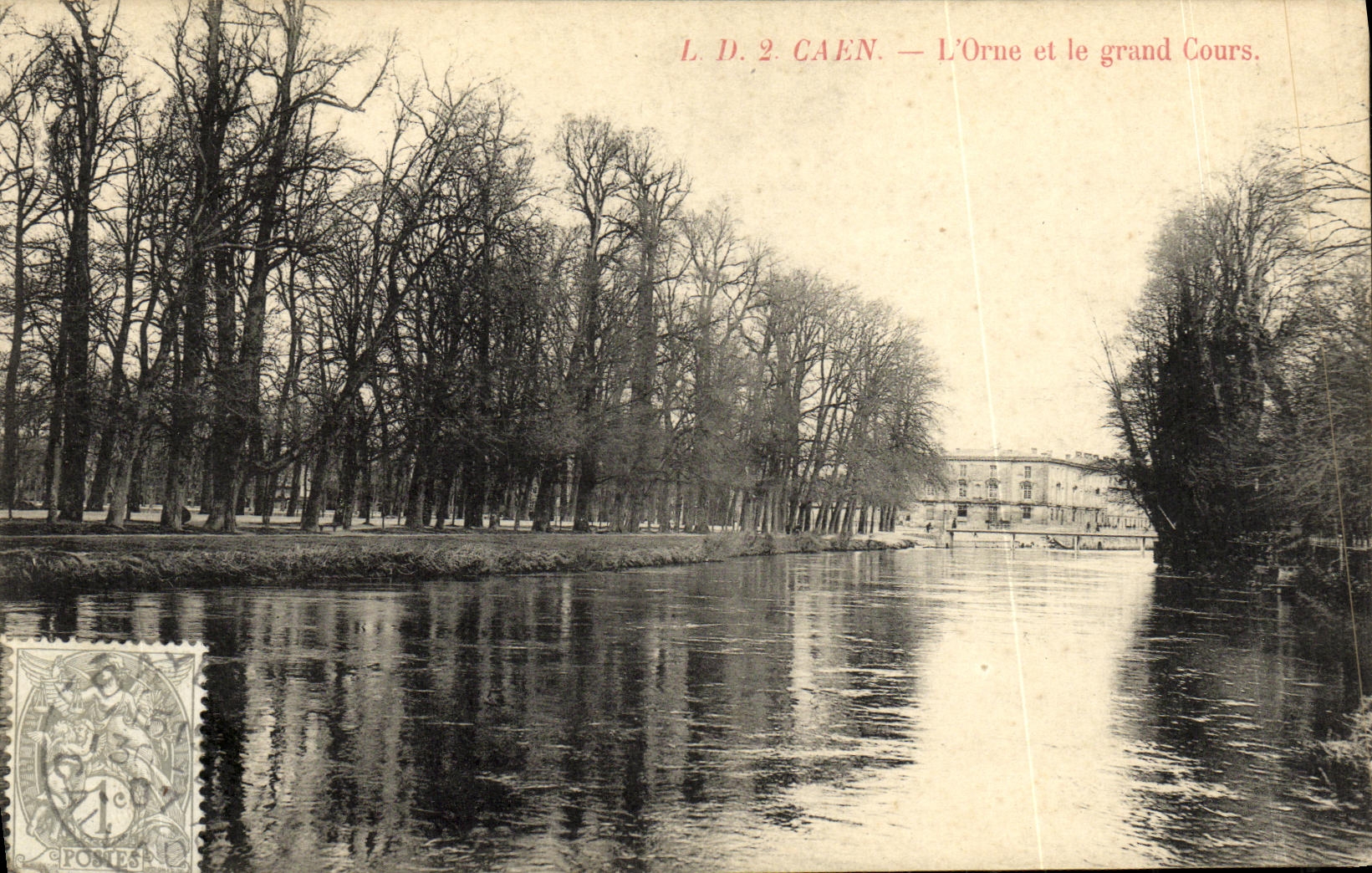 CPA Caen L Orne et Le Grand Cours 