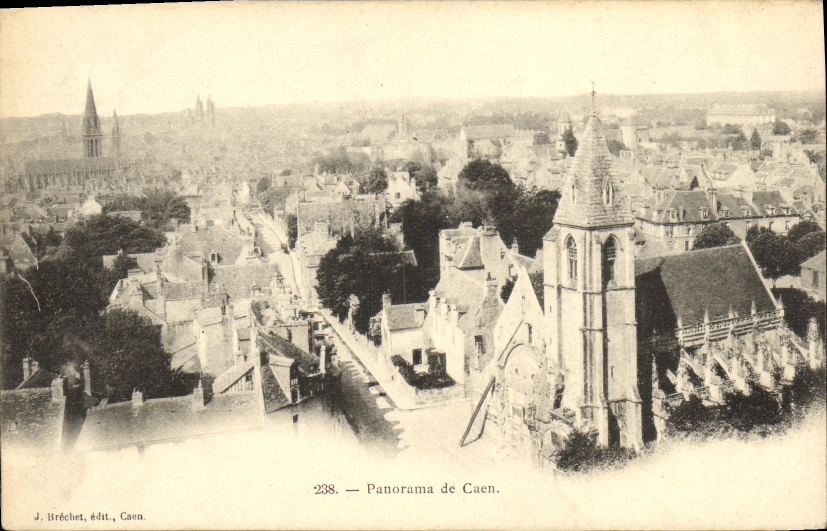 CPA Panorama de Caen 