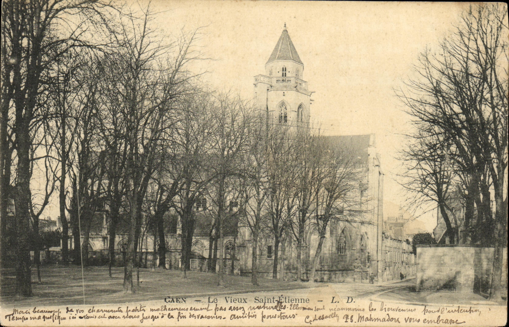 VINTAGE POSTCARD Caen the Old Etienne Saint