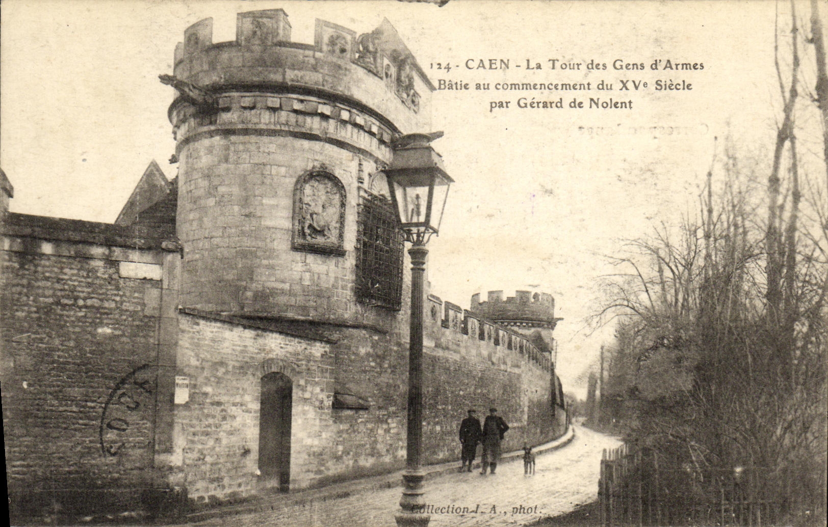 CPA Caen La Tour des Gens D Armes 