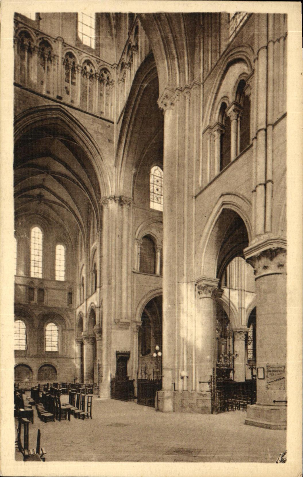 VINTAGE POSTCARD Lisieux Cathedral Saint Pierre the Transept