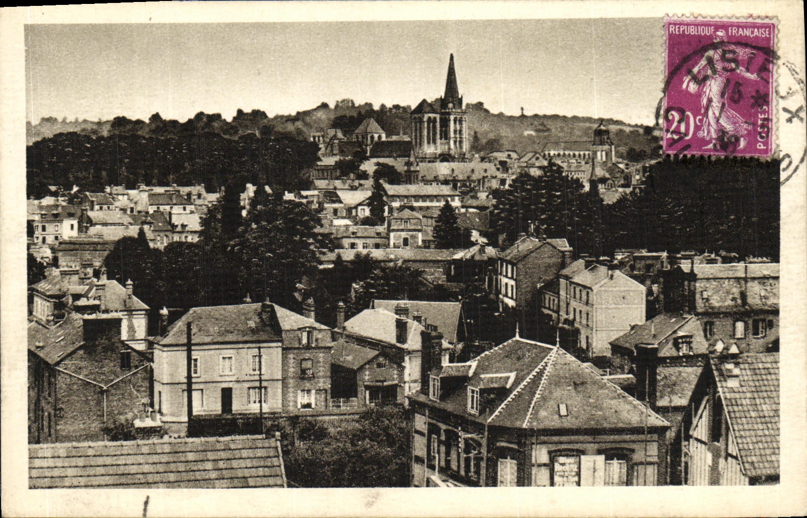 VINTAGE POSTCARD Lisieux View the Cathedral