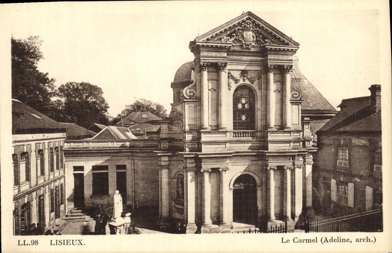 VINTAGE POSTCARD Lisieux Carmel