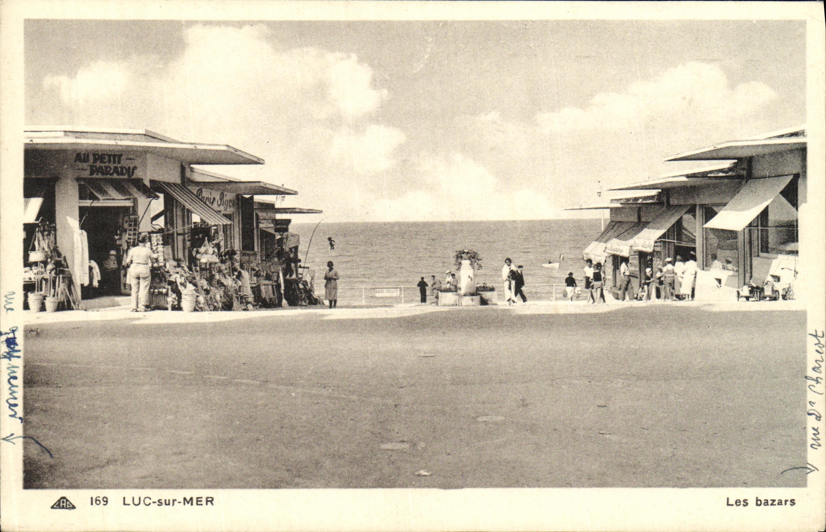 POSTAL Lucas de la VENDIMIA en bazares del mar