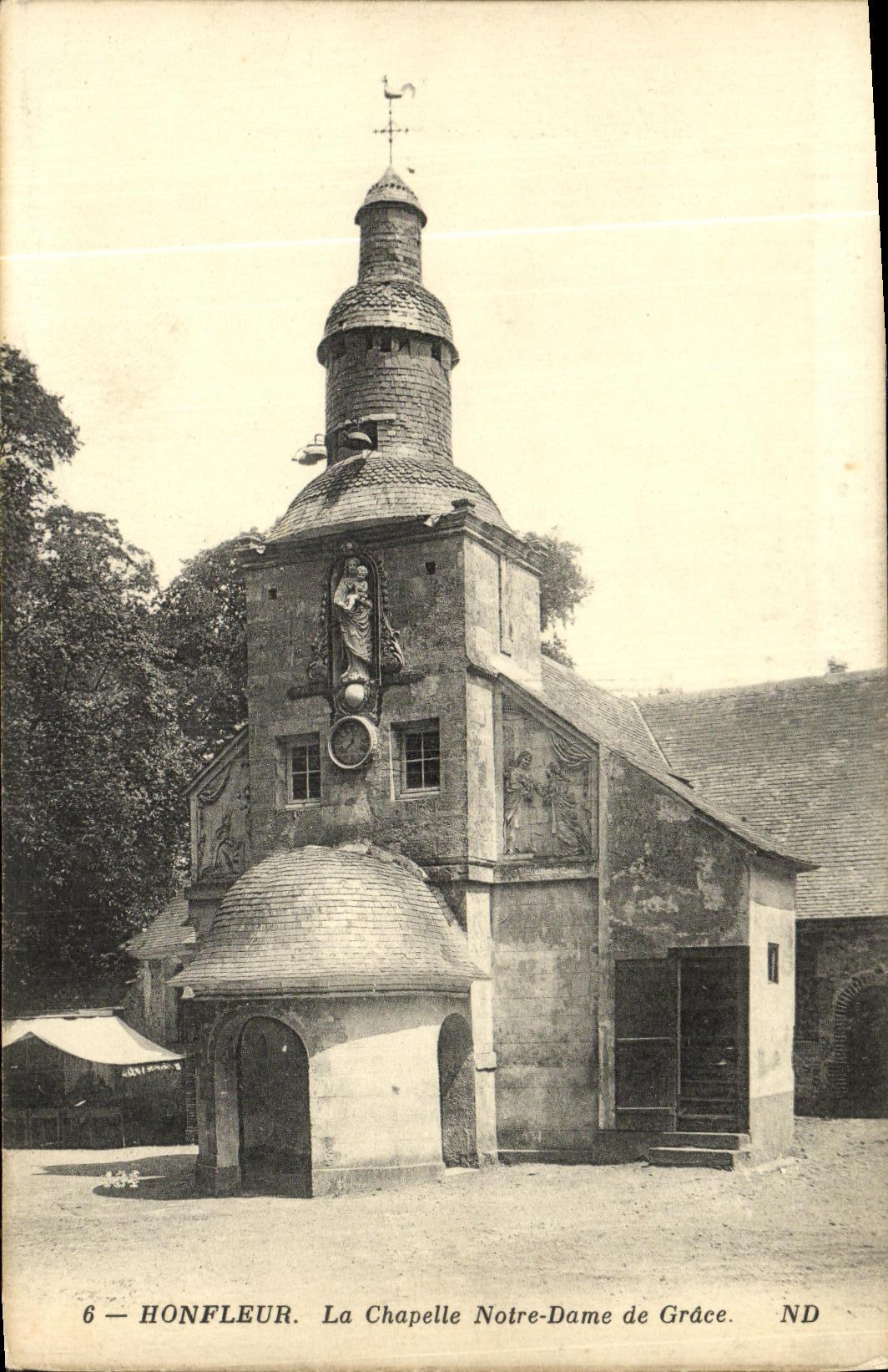 VINTAGE POSTCARD Honfleur La Chapelle Notre Dame De Grace