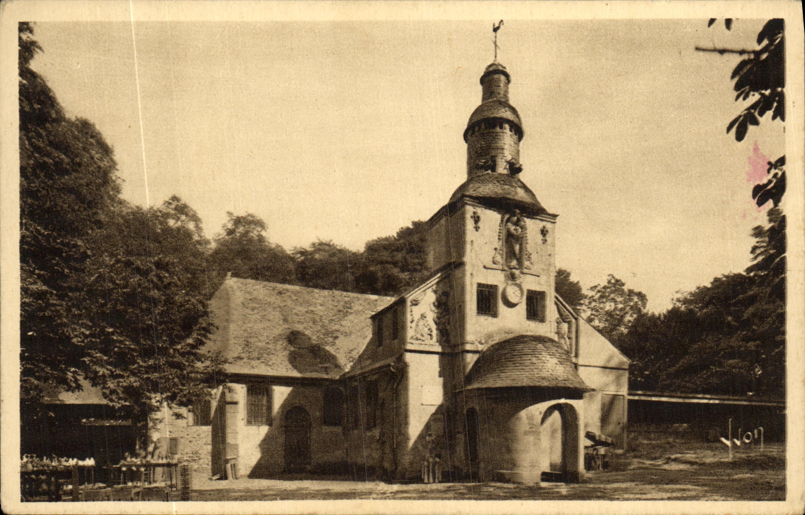 VINTAGE POSTCARD Honfleur Vault NR D Of Grace