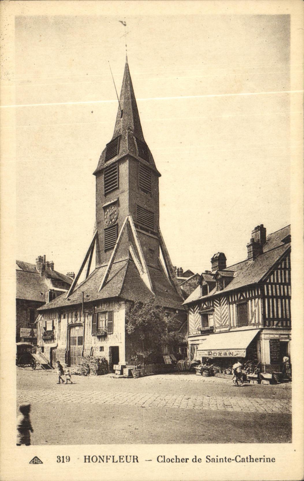 CPA Honfleur Clocher de Sainte Catherine