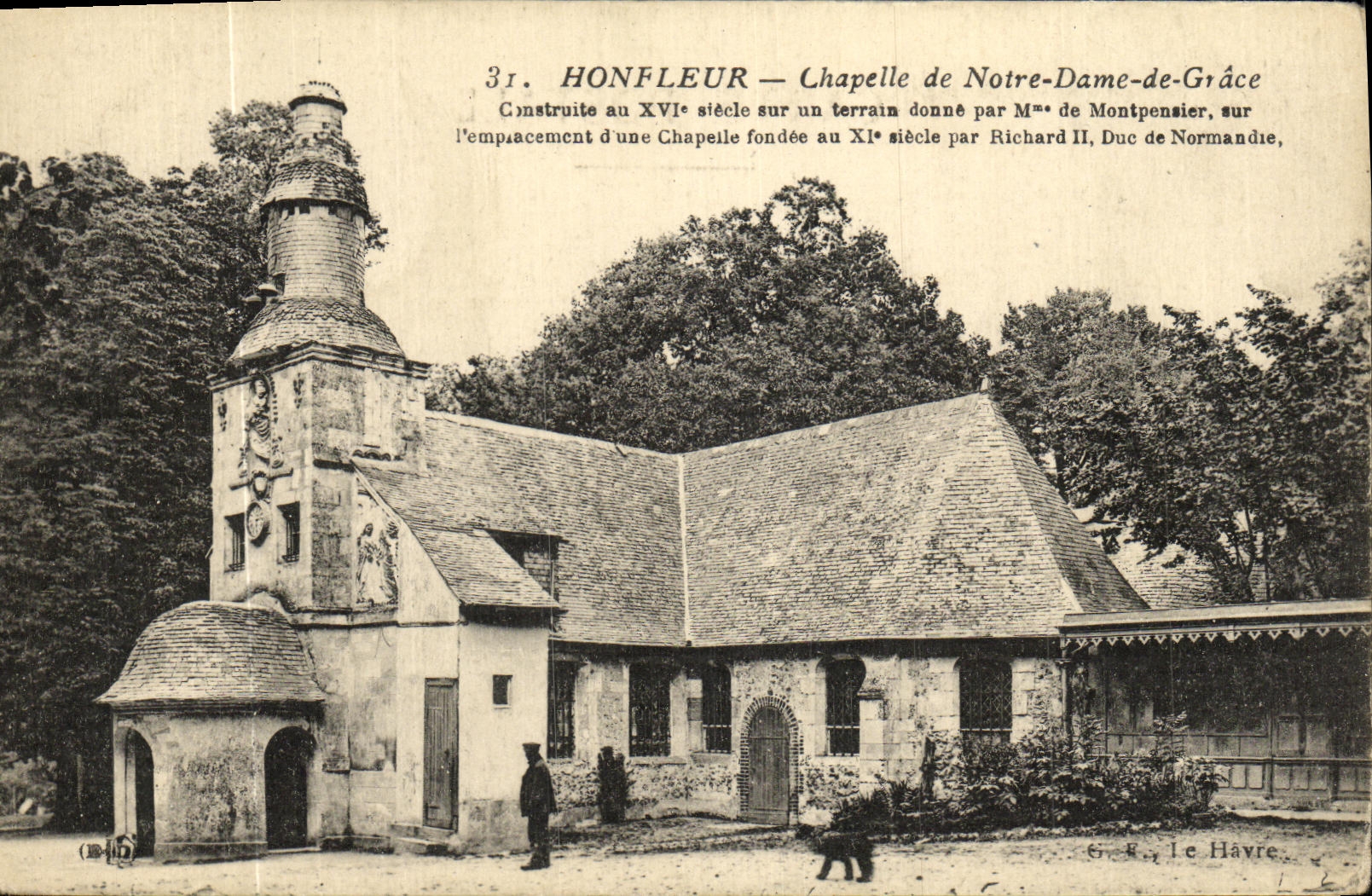 CPA Honfleur Chapelle de Notre Dame de Grace