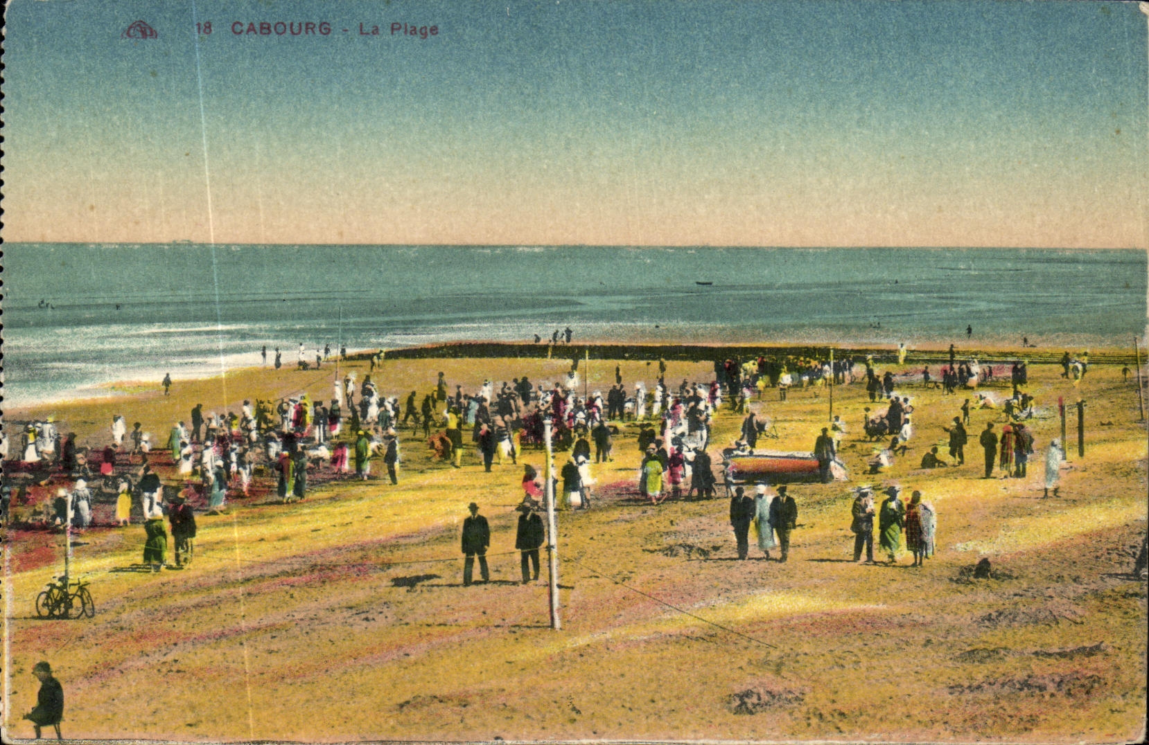 POSTAL Cabourg de la VENDIMIA la playa
