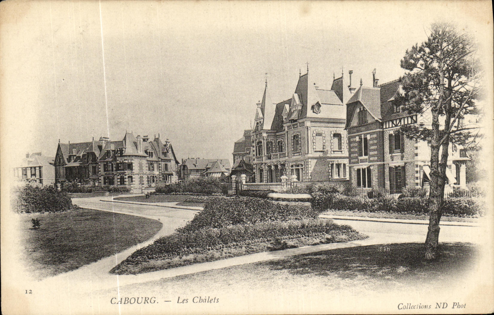 Cabanas del pais de Cabourg de la POSTAL de la VENDIMIA