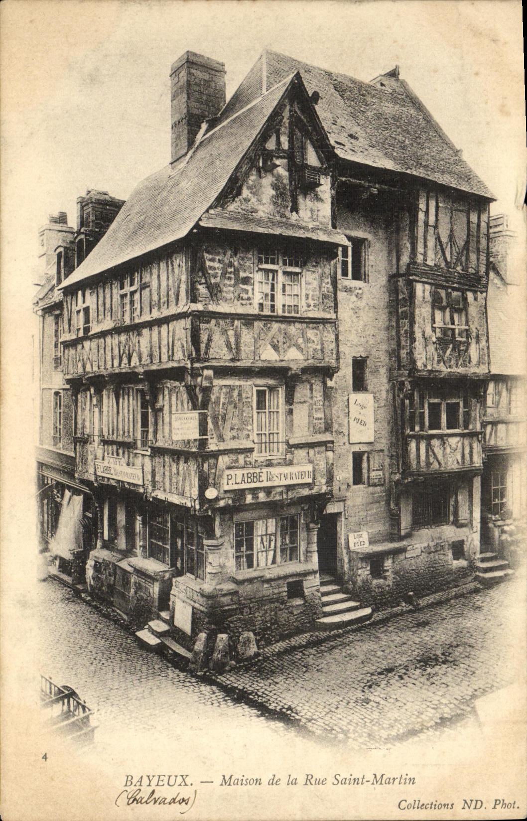 Casa de Bayeux de la POSTAL de la VENDIMIA de la calle Martin Saint
