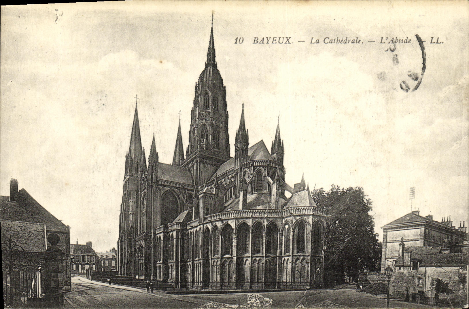 POSTAL Bayeux de la VENDIMIA la catedral