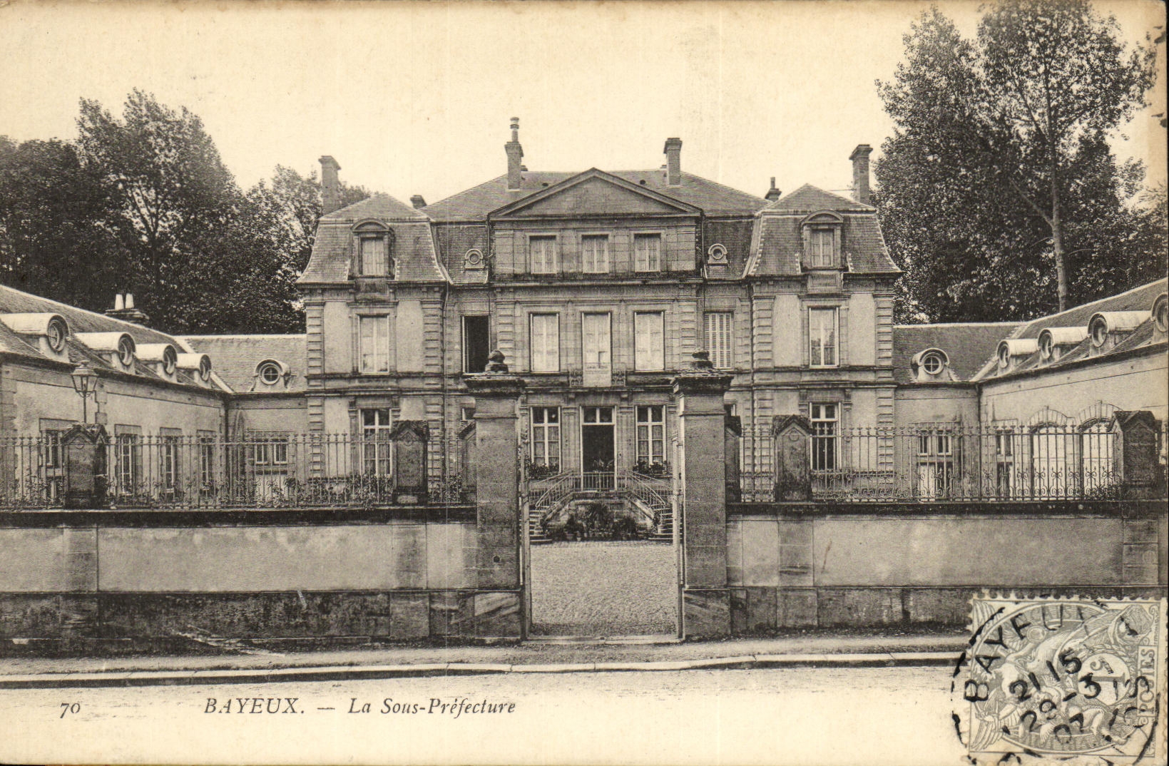 POSTAL Bayeux de la VENDIMIA bajo prefectura