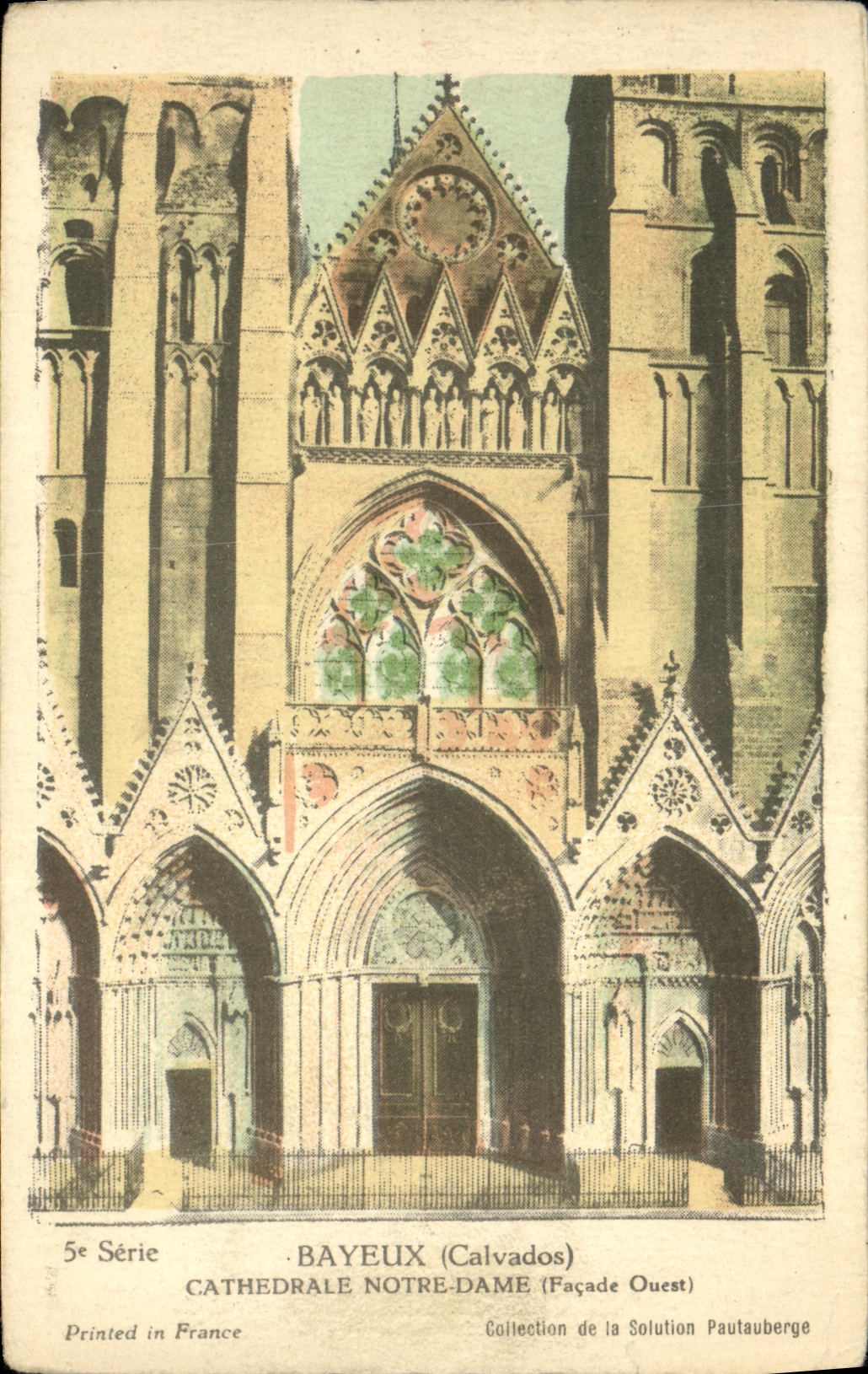 Catedral de Bayeux Notre Dame de la POSTAL de la VENDIMIA