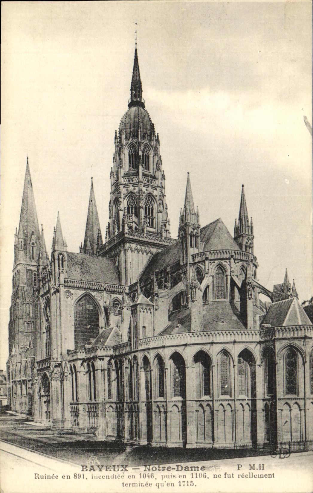 POSTAL Bayeux Notre Dame de la VENDIMIA