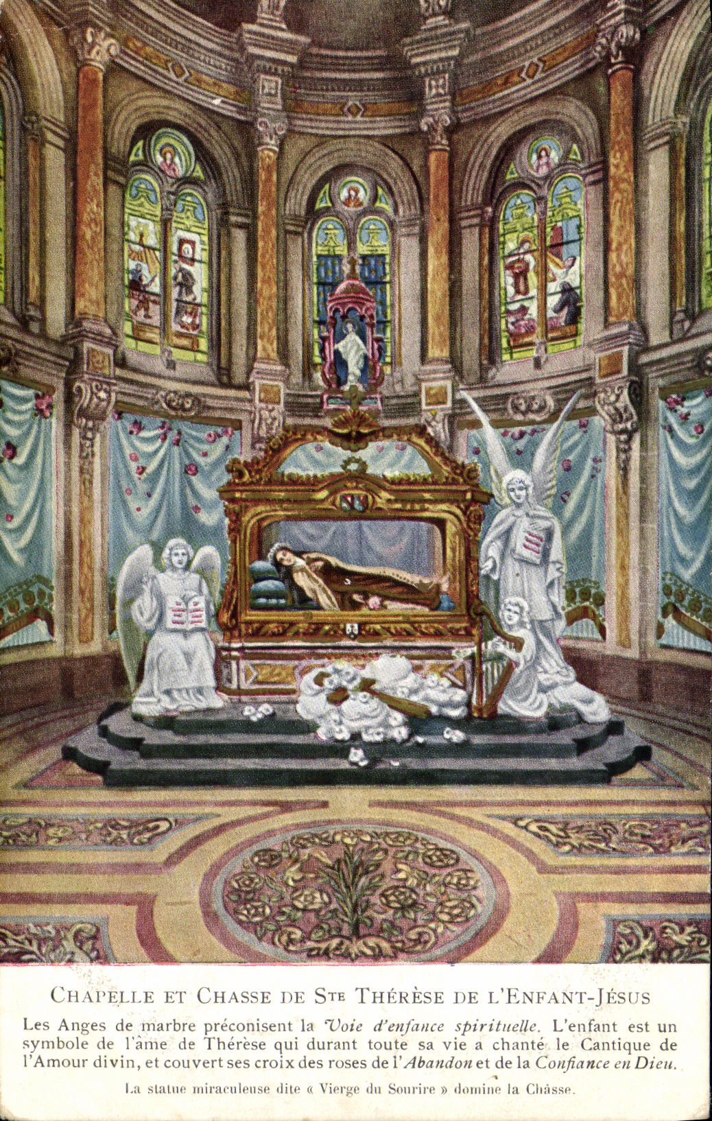 VINTAGE POSTCARD Vault And Drives out co  Therese Of L Child Jesus Lisieux