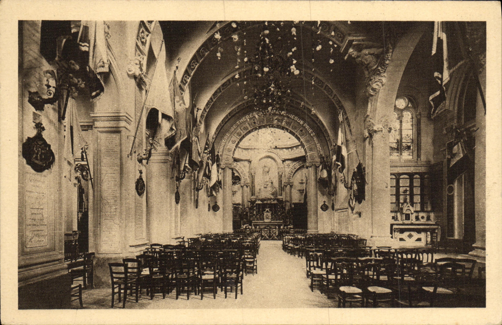 POSTAL Lisieux de la VENDIMIA La Chapelle de las monjas carmelitas de Lisieux Paree para los festivales de Tridum