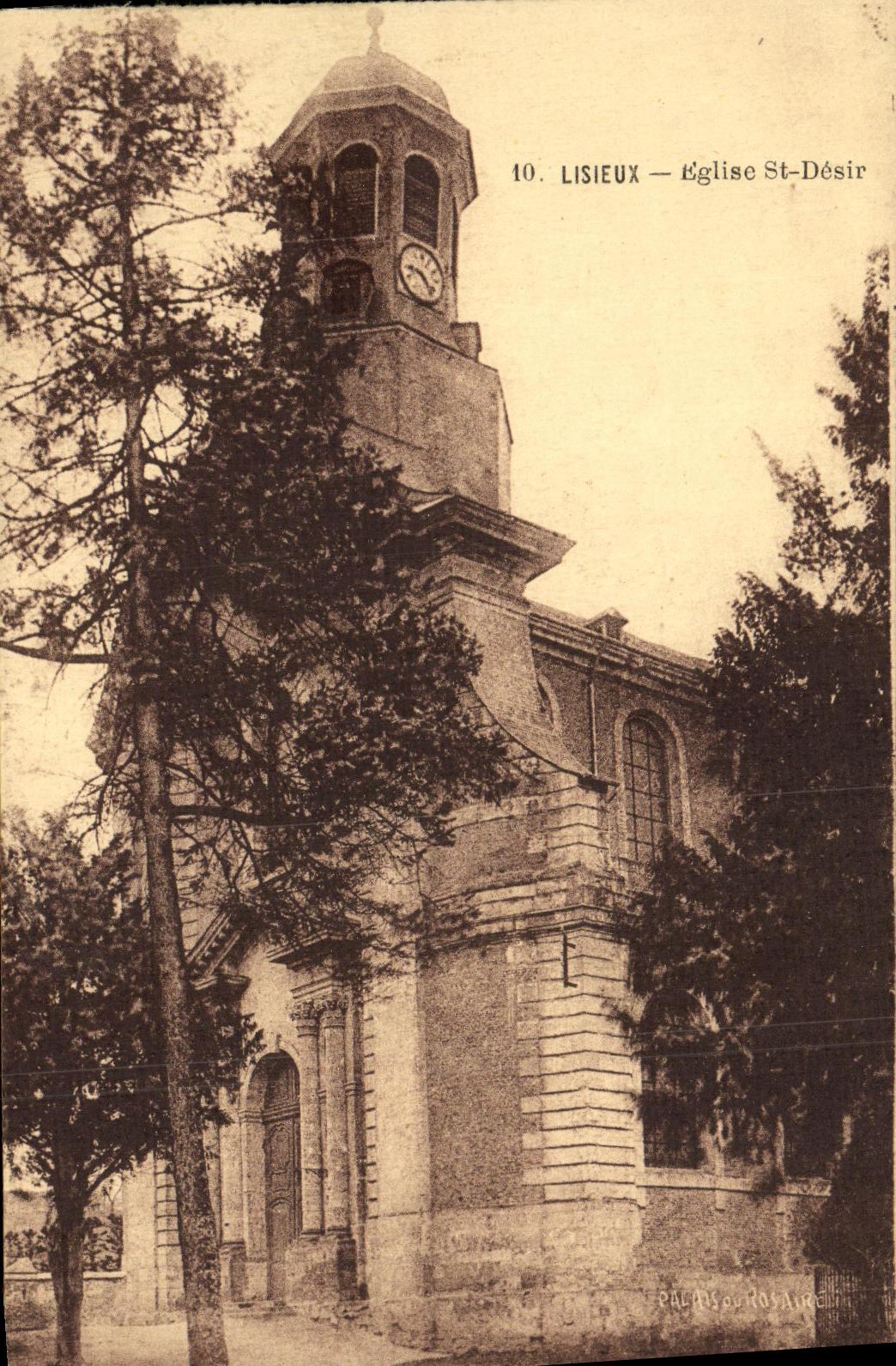 Deseo del St de la iglesia de Lisieux de la POSTAL de la VENDIMIA