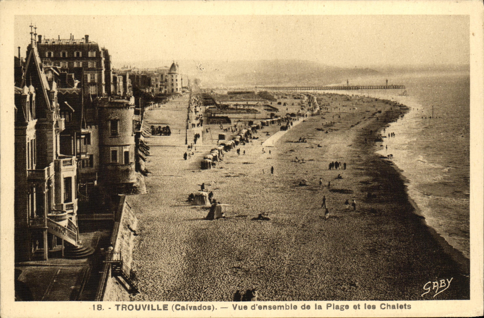 La cabana vista Trouville del pais de la POSTAL de la VENDIMIA y D varan el juego