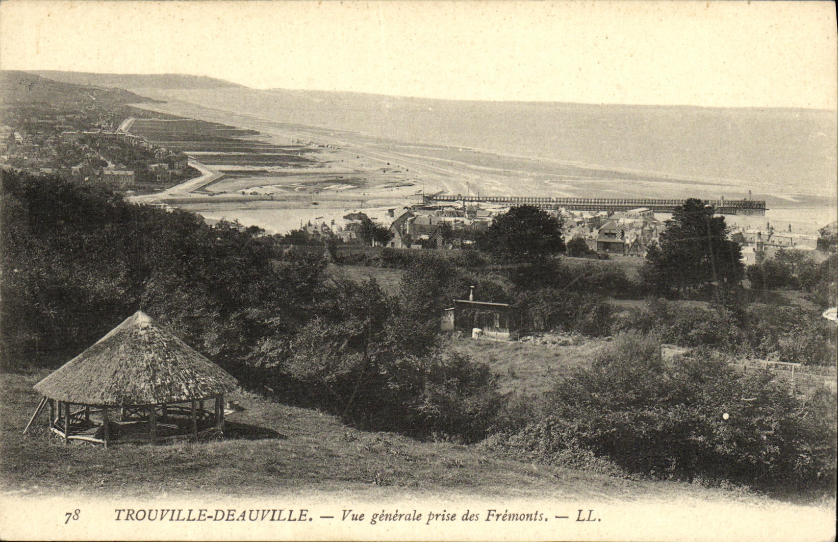 Opinion de TrouvilleDe Auville de la POSTAL de la VENDIMIA tomada de Fremonts