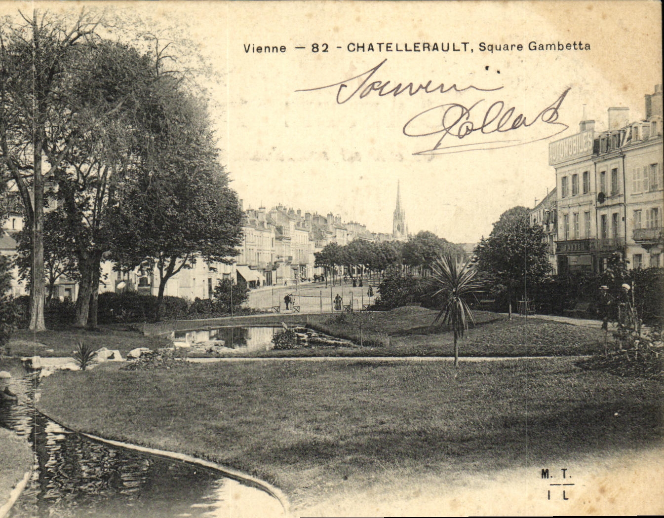 CPA Chatellerault Square Gambetta
