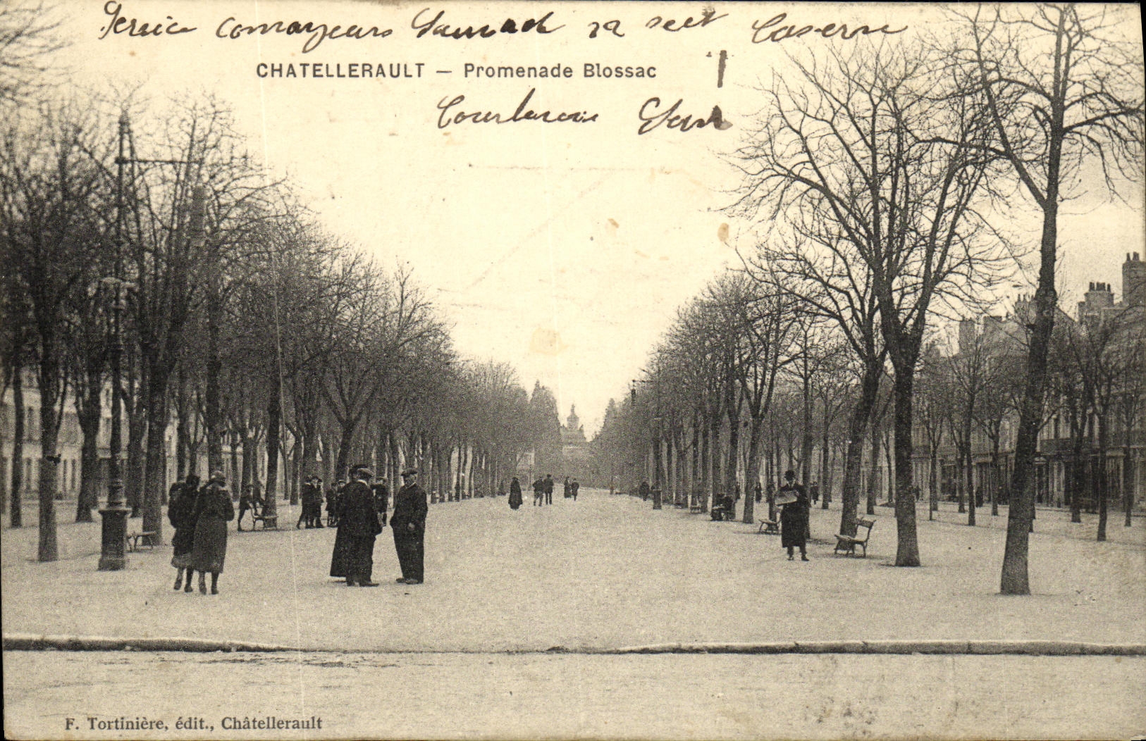 CPA Chatellerault Promenade Blossac
