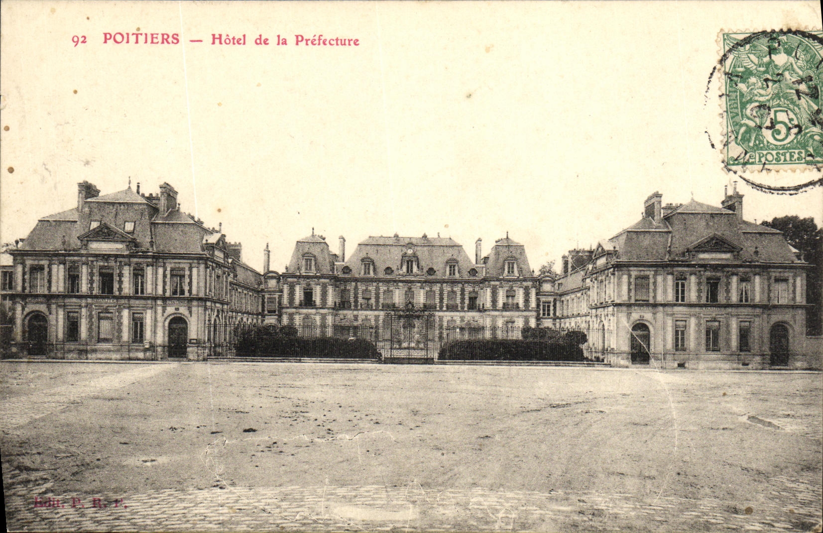VINTAGE POSTCARD Poitiers Hotel of the Prefecture