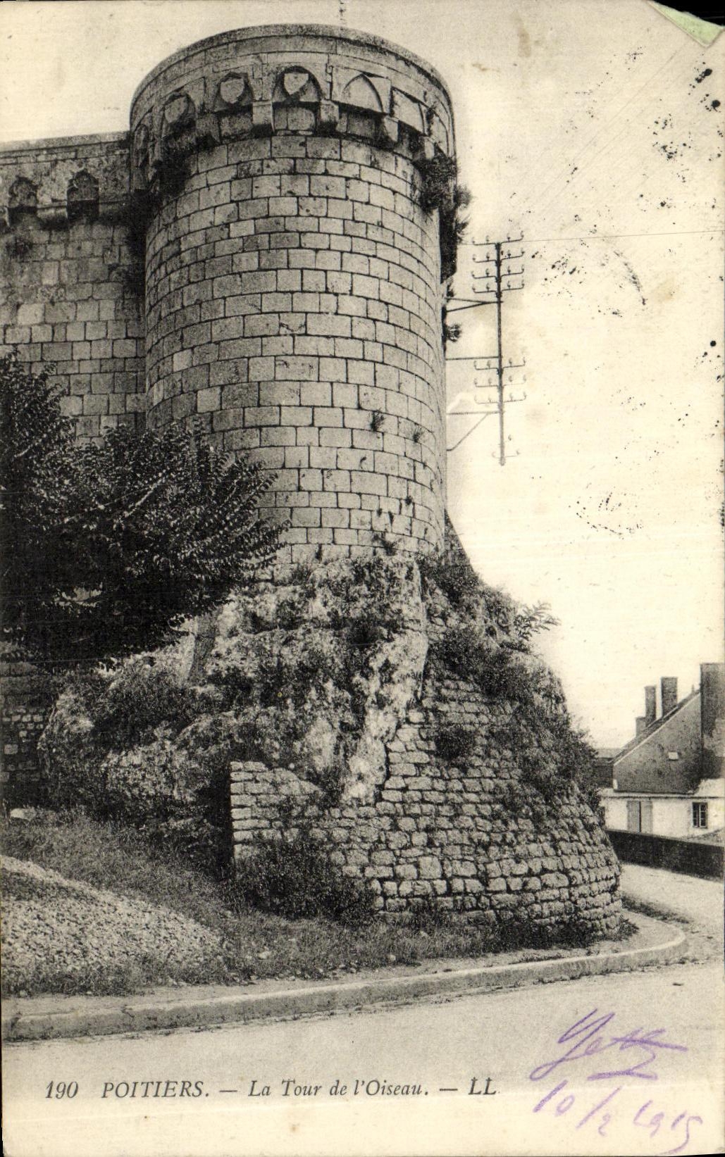 VINTAGE POSTCARD Poitiers the Tower of L Bird