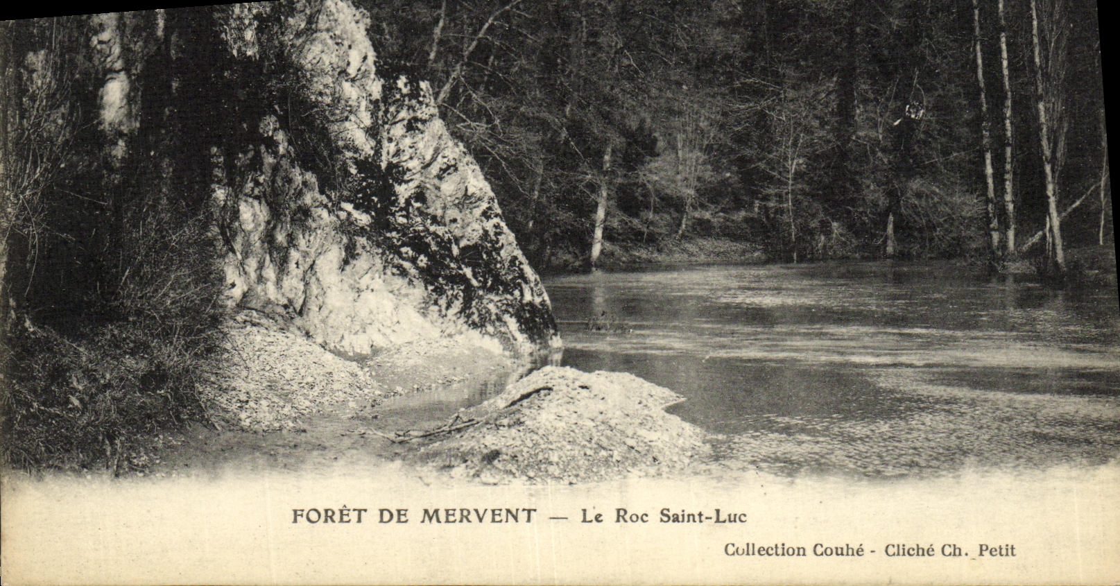 Taladro de la POSTAL de la VENDIMIA de Mervent la roca santa Lucas